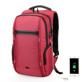 กระเป๋าเป้สะพายหลังแล็ปท็อปกันน้ำกันขโมยด้วย USB ความจุแบตเตอรีขนาดใหญ่